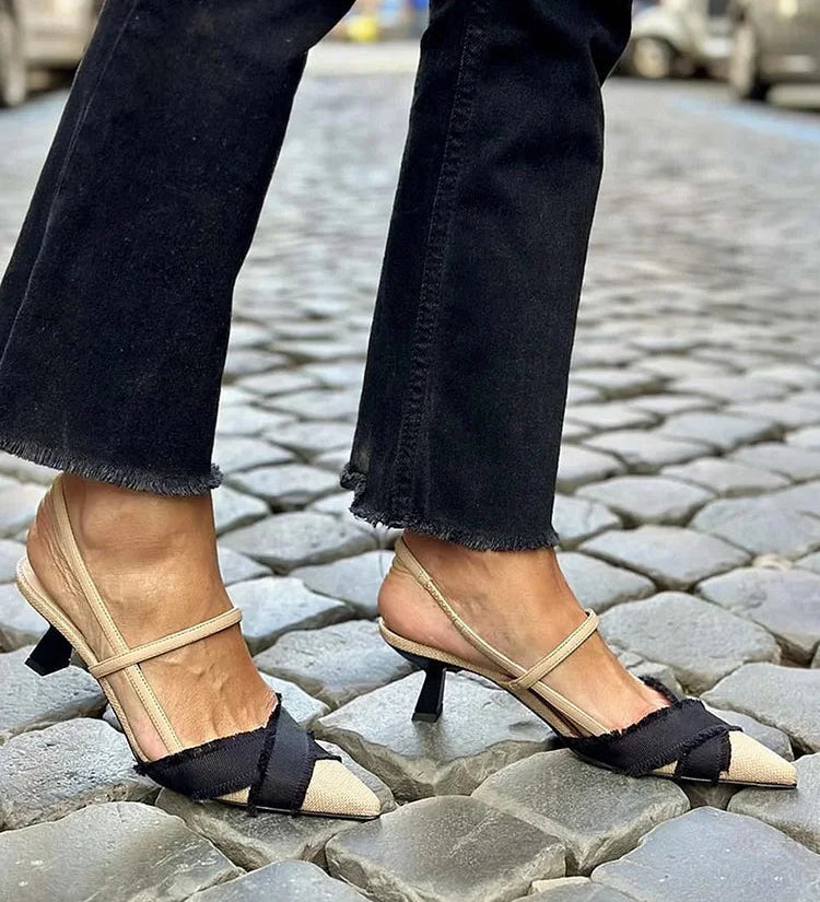 Nikolett - Elegáns slingback cipők