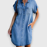 Paulina – Modern és elegáns farmerruha alkalmakra