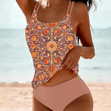 Madeleine | Vintage Virágmintás Tankini Szett