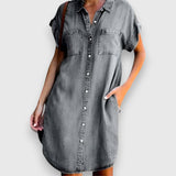 Paulina – Modern és elegáns farmerruha alkalmakra