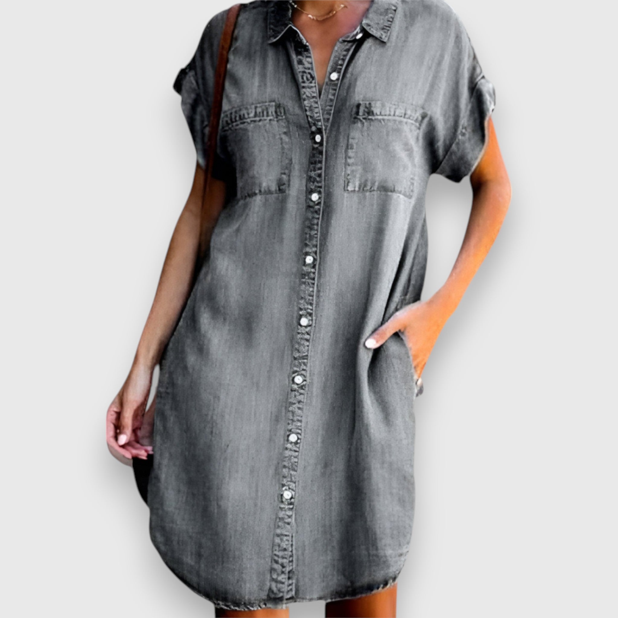 Paulina – Modern és elegáns farmerruha alkalmakra