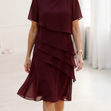 Juliette | Elegáns, lágy esésű ruha fodrokkal