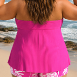 Edna - Plus Size Elegáns Halter Fürdőruha