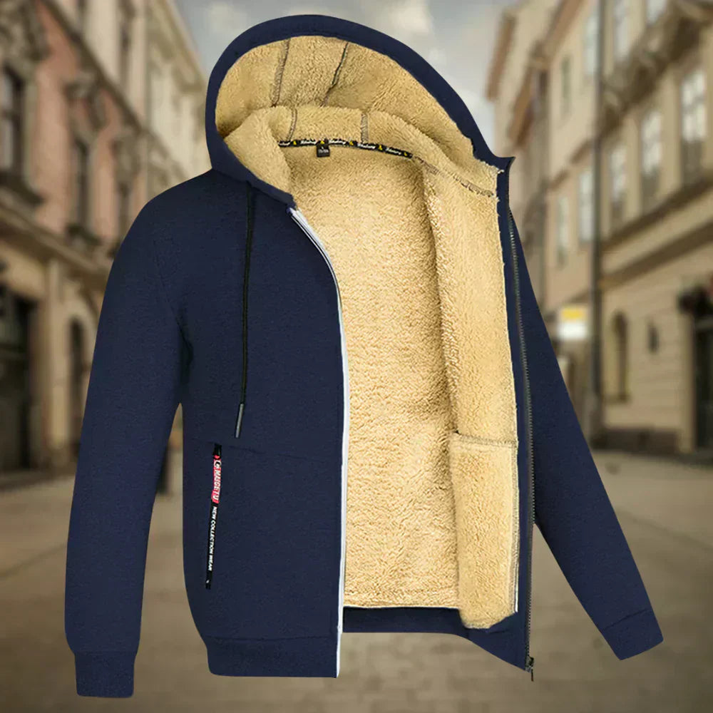 Tibor - Fleece Kapucnis Pulóver Férfiaknak