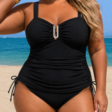 Madeline | Plus Size Midnight Riviera Tankini Szett