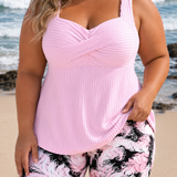Edith - Plus Size Elegáns Tankini Rövidnadrág Szett