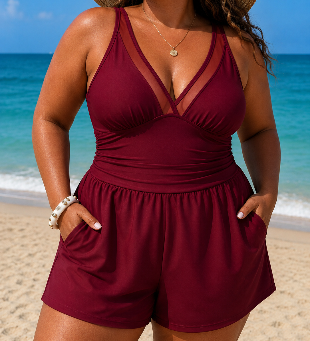 Charlotte | Plus Size Seabreeze Elegance Fürdőruha