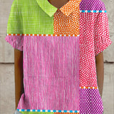 Emese - Színes patchwork ing