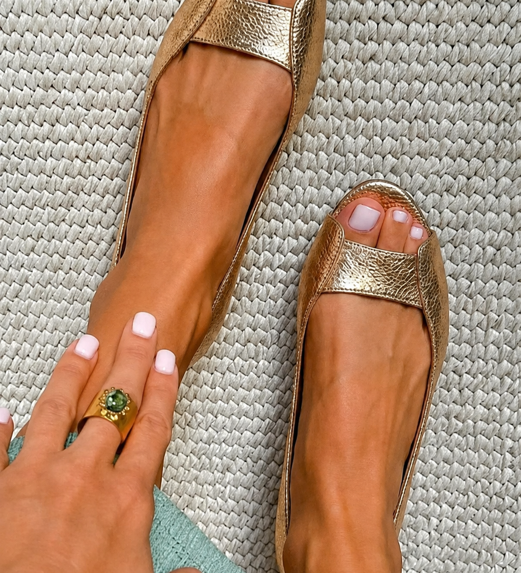 Adelina | Chic Comfort Arany Szandál