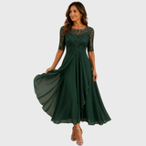 Maria | Elegáns csipkés sifonruha