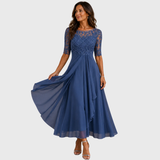 Maria | Elegáns csipkés sifonruha