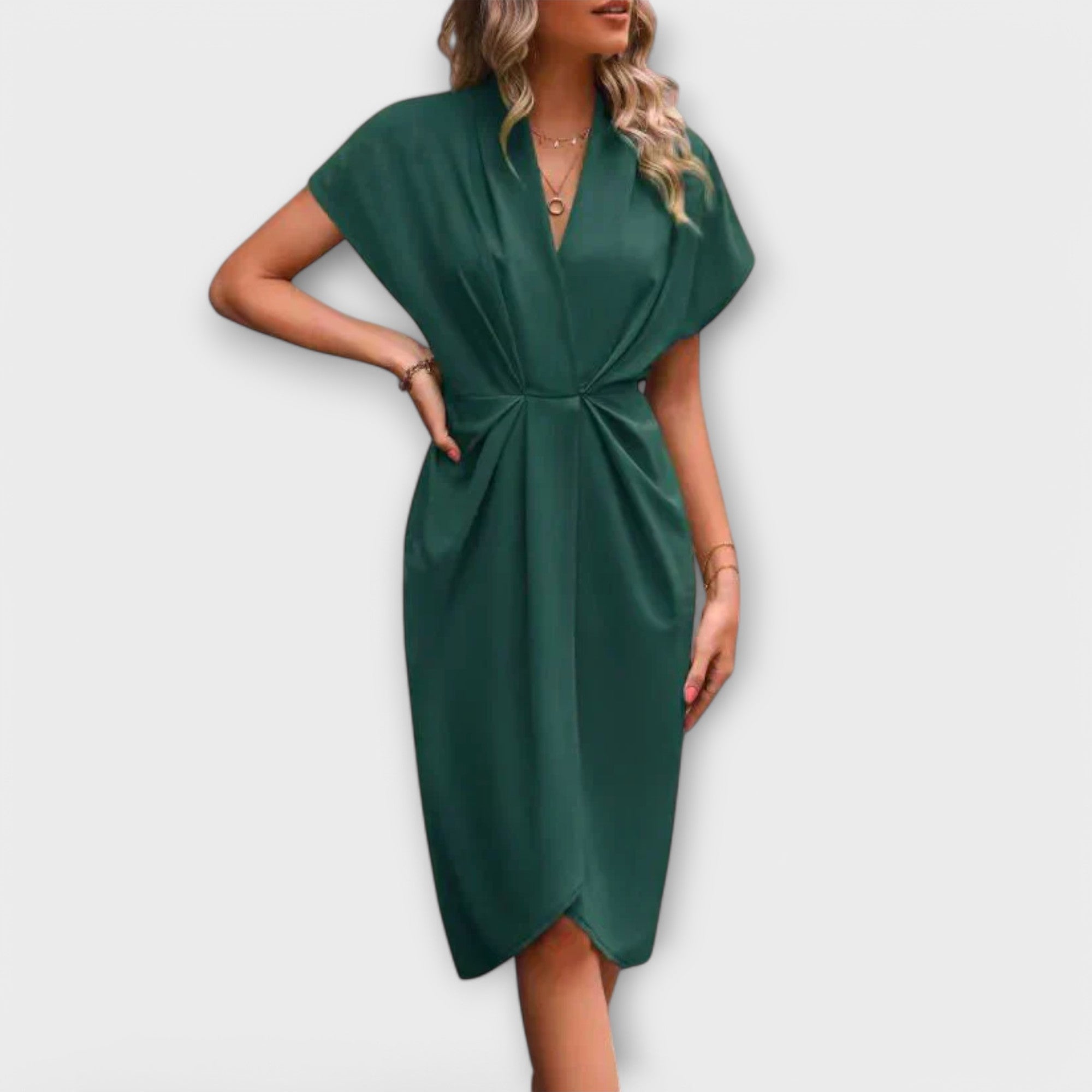 Serena – Elegáns és kényelmes midi wrap ruha