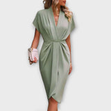 Serena – Elegáns és kényelmes midi wrap ruha