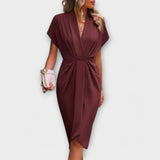 Serena – Elegáns és kényelmes midi wrap ruha