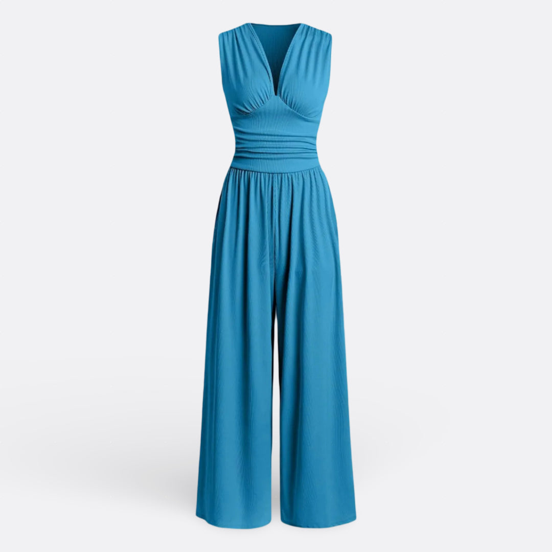 Csilla - Ujjatlan, Széles Lábú Elegáns Overall