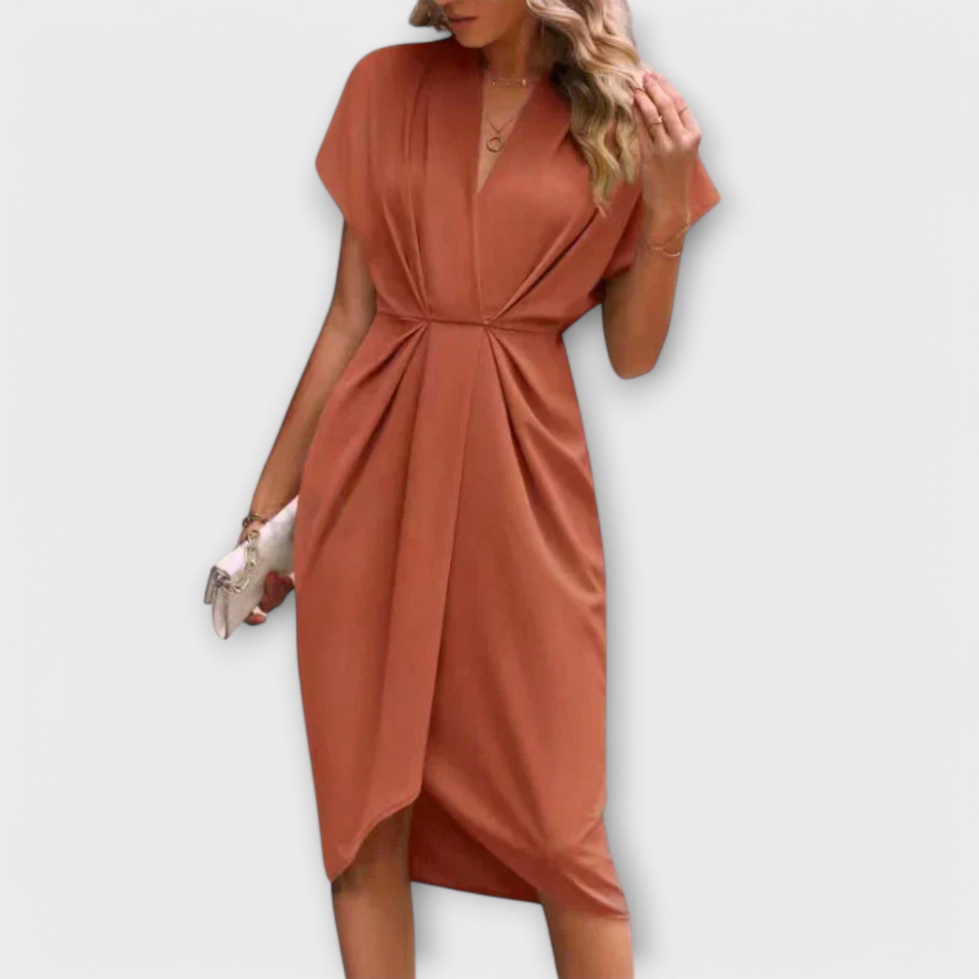 Serena – Elegáns és kényelmes midi wrap ruha