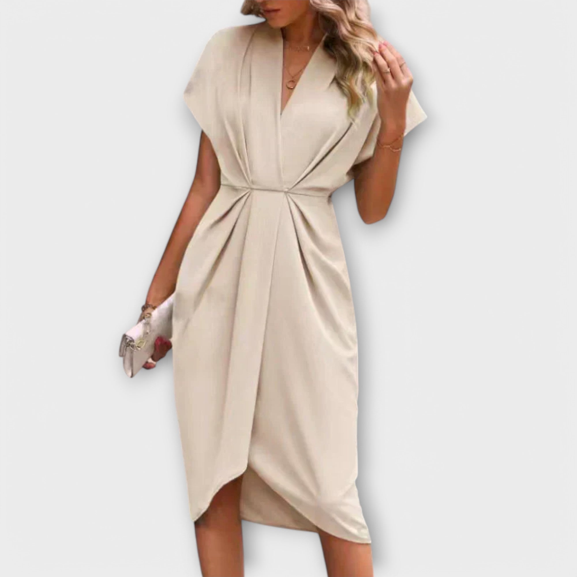 Serena – Elegáns és kényelmes midi wrap ruha
