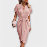 Serena – Elegáns és kényelmes midi wrap ruha