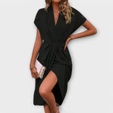 Serena – Elegáns és kényelmes midi wrap ruha