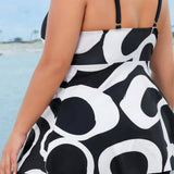 Amelia | Tengerparti Harmónia Plus Size Tankini Szett