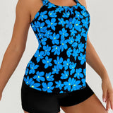 Madeline | Éjféli Virág Tankini Szett