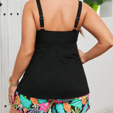 Madison | Trópusi Charm Plus Size Tankini Szett