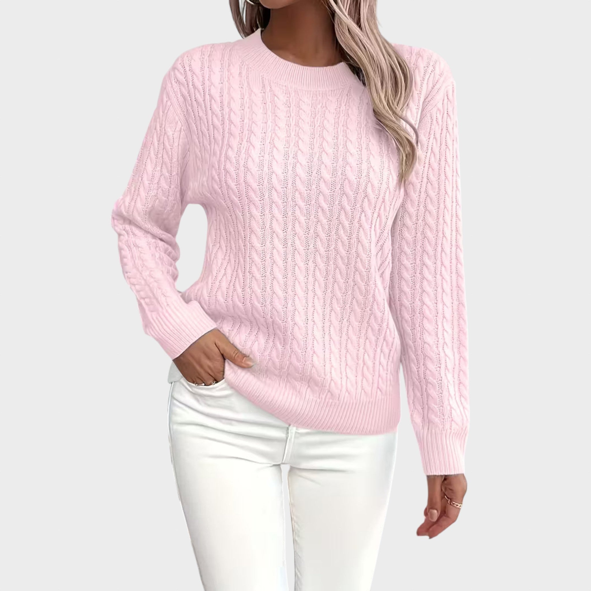 Vivianne – Puha, Kötött, Texturált Pulóver