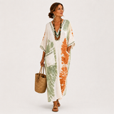 Mariam Caftán Zöld Batik