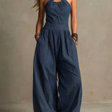 ADRIANA – Elegáns Jumpsuit keresztbe tett dekoltázzsal